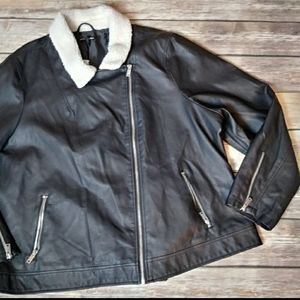 NWOT Charlotte Russe Moto Style Black Jacket 3X